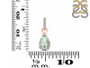 Green Amethyst & White Topaz Pendant GRA-RDP-757-CZ.
