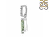 Green Amethyst & White Topaz Pendant GRA-RDP-757-CZ.