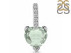 Green Amethyst & White Topaz Pendant GRA-RDP-819.