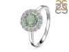 Green Amethyst & White Topaz Ring GRA-RDR-1768.