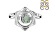 Green Amethyst Chakra & Crescent Moon Ring GRA-RDR-2140.