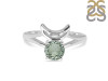 Green Amethyst Crescent Moon Ring GRA-RDR-2151.