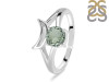 Green Amethyst Crescent Moon Ring GRA-RDR-2151.