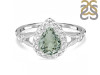 Green Amethyst & White Topaz Ring GRA-RDR-2243.