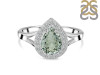 Green Amethyst & White Topaz Ring GRA-RDR-2253.