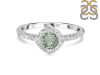 Green Amethyst & White Topaz Ring GRA-RDR-2260.