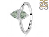 Green Amethyst & White Topaz Ring GRA-RDR-2266.