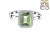 Green Amethyst & White Topaz Ring GRA-RDR-2302.