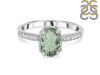 Green Amethyst & White Topaz Ring GRA-RDR-2382.