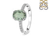 Green Amethyst & White Topaz Ring GRA-RDR-2382.