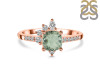 Green Amethyst & White Topaz Ring GRA-RDR-2404.