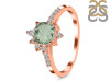 Green Amethyst & White Topaz Ring GRA-RDR-2404.