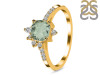 Green Amethyst & White Topaz Ring GRA-RDR-2404.