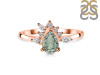 Green Amethyst & White Topaz Ring GRA-RDR-2431.