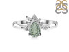 Green Amethyst & White Topaz Ring GRA-RDR-2431.