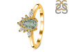 Green Amethyst & White Topaz Ring GRA-RDR-2431.