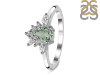 Green Amethyst & White Topaz Ring GRA-RDR-2431.