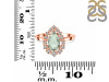 Green Amethyst & White Topaz Ring GRA-RDR-2770.