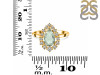 Green Amethyst & White Topaz Ring GRA-RDR-2770.