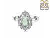 Green Amethyst & White Topaz Ring GRA-RDR-2770.