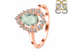 Green Amethyst & White Topaz Ring GRA-RDR-2770.