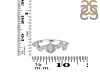 Green Amethyst & White Topaz Ring GRA-RDR-2981.