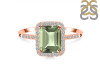 Green Amethyst & White Topaz Ring GRA-RDR-3071.