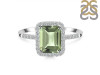Green Amethyst & White Topaz Ring GRA-RDR-3071.