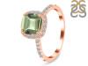 Green Amethyst & White Topaz Ring GRA-RDR-3119.