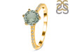 Green Amethyst & White Topaz Ring GRA-RDR-3140.