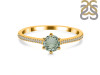 Green Amethyst & White Topaz Ring GRA-RDR-3143.