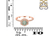 Green Amethyst & White Topaz Ring GRA-RDR-3146.