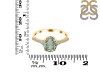 Green Amethyst & White Topaz Ring GRA-RDR-3148.