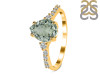 Green Amethyst & White Topaz Ring GRA-RDR-3148.