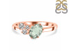 Green Amethyst & White Topaz Ring GRA-RDR-3153.