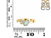 Green Amethyst & White Topaz Ring GRA-RDR-3153.