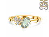 Green Amethyst & White Topaz Ring GRA-RDR-3153.