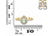 Green Amethyst & White Topaz Ring GRA-RDR-3161.