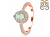 Green Amethyst & White Topaz Ring GRA-RDR-3161.