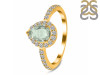 Green Amethyst & White Topaz Ring GRA-RDR-3161.