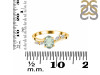 Green Amethyst & White Topaz Ring GRA-RDR-3163.
