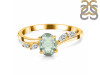 Green Amethyst & White Topaz Ring GRA-RDR-3163.