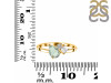 Green Amethyst & White Topaz Ring GRA-RDR-3199.