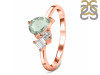 Green Amethyst & White Topaz Ring GRA-RDR-3199.