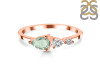 Green Amethyst  & White Topaz Ring GRA-RDR-3238.