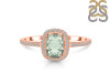 Green Amethyst & White Topaz Ring GRA-RDR-3263.