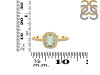 Green Amethyst & White Topaz Ring GRA-RDR-3263.