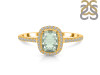 Green Amethyst & White Topaz Ring GRA-RDR-3263.