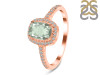 Green Amethyst & White Topaz Ring GRA-RDR-3263.