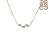 Green Amethyst & White Topaz Necklace GRA-RDN-460.